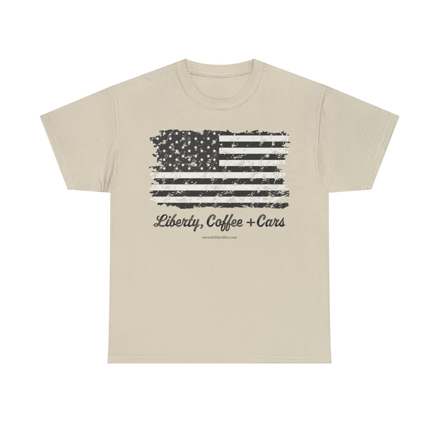 Liberty & Coffee T-Shirt - Premium T-Shirt from Drift'D Coffee - Starting at $23! Shop now at Drift'D Coffee